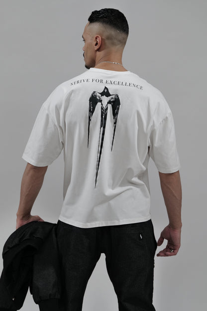 BS "EXCELLENCE" Heavy Oversizedshirt - Backprint mit Adlermotiv - theblessed