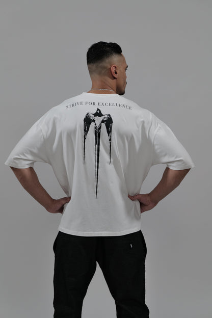 BS "EXCELLENCE" Heavy Oversizedshirt - Backprint mit Adlermotiv - theblessed