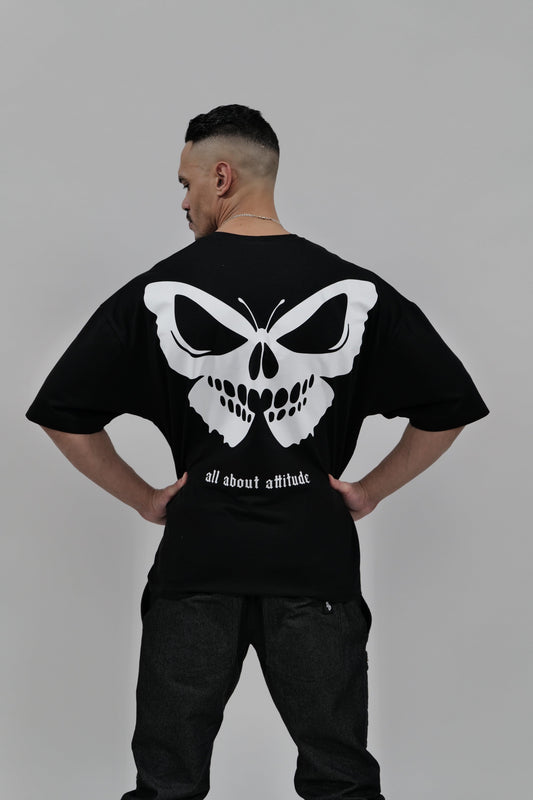 BS "BUTTERFLY" Heavy Oversizedshirt mit Motivbackprint - theblessed