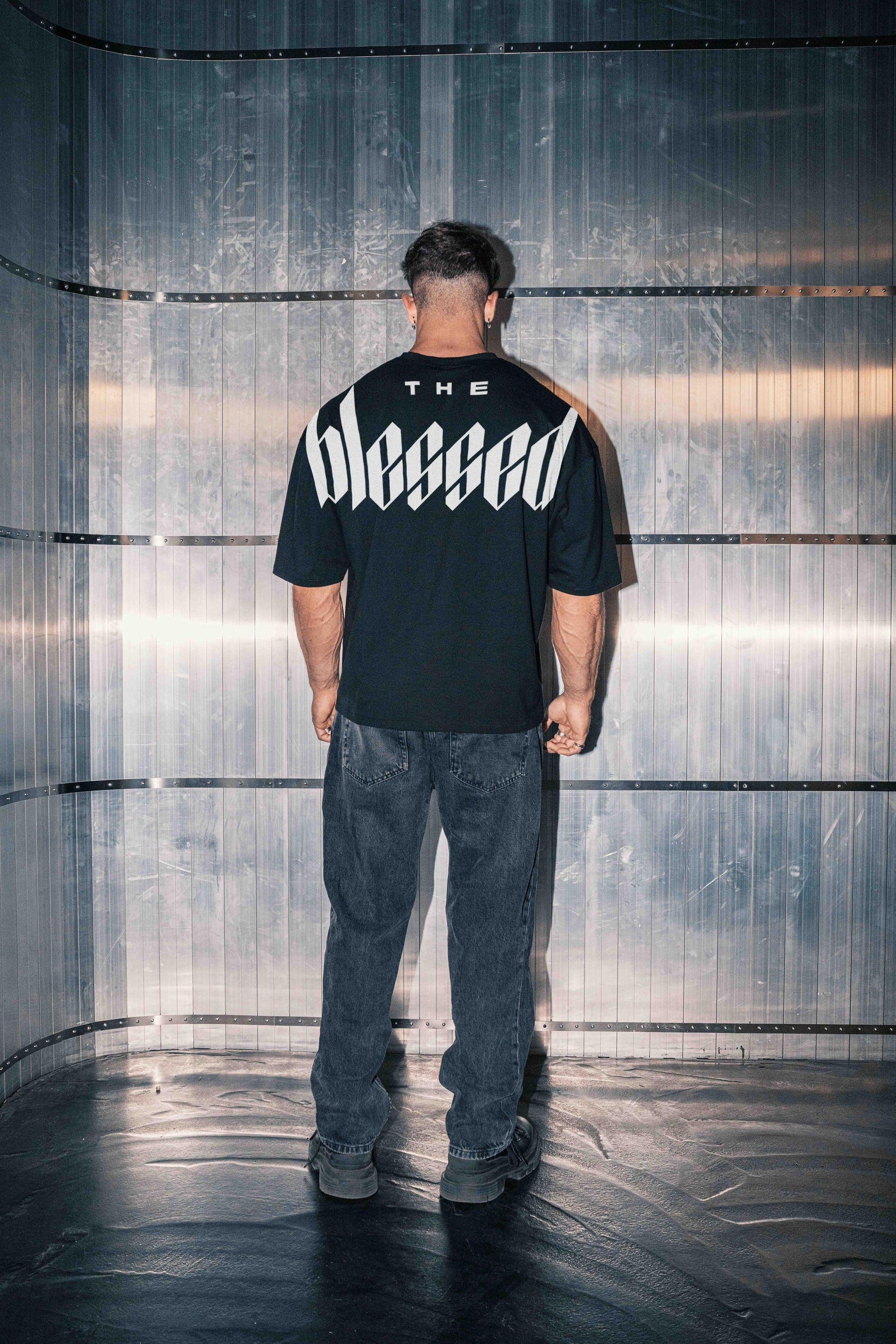 Boldsize Classic Backprint - Heavy Oversizedshirt - theblessed