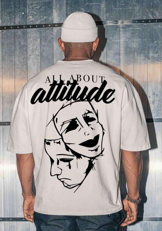 BS "ATTITUDE" Heavy Oversizedshirt mit Doubleface-Backprint